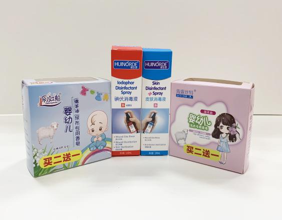 淮北尿不湿包装盒、消毒液装盒、香皂纸盒包装